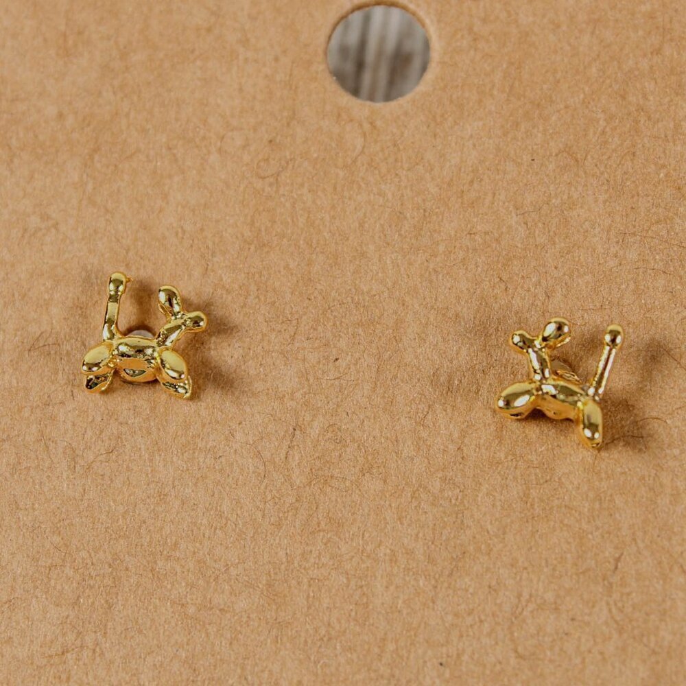 Small Balloon Dog Earrings - NEW